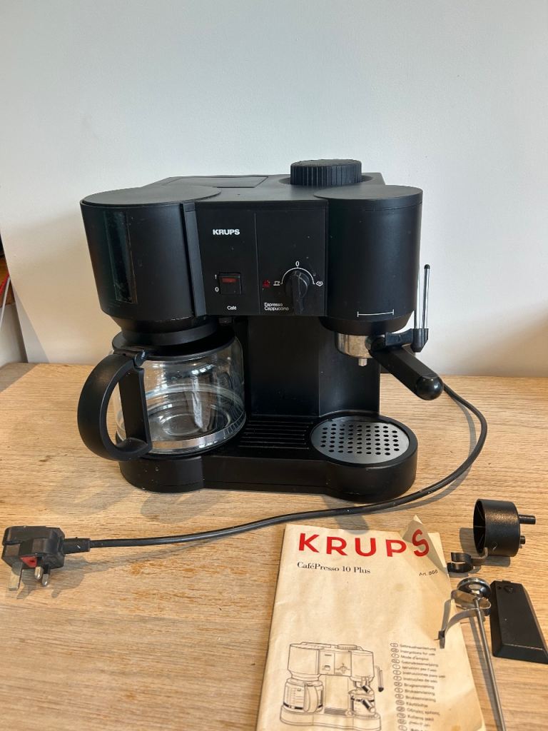 Krups CafePresso 10 Plus Coffee Art Espresso/Cappuccino Steam Spout Boiler Frothing Machine