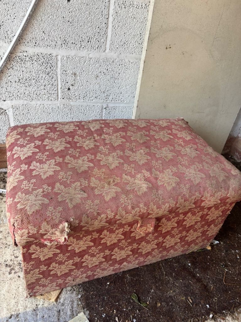 Vintage blanket box in need of restoration 