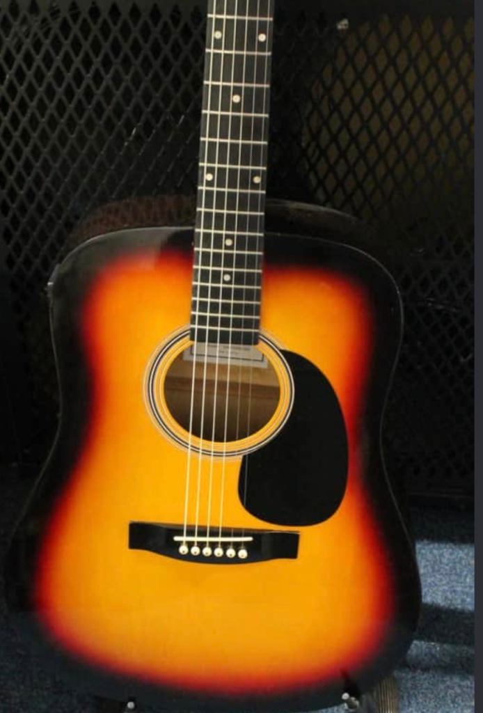 Acoustic Guitar with Brown Gig Bag – Good Condition