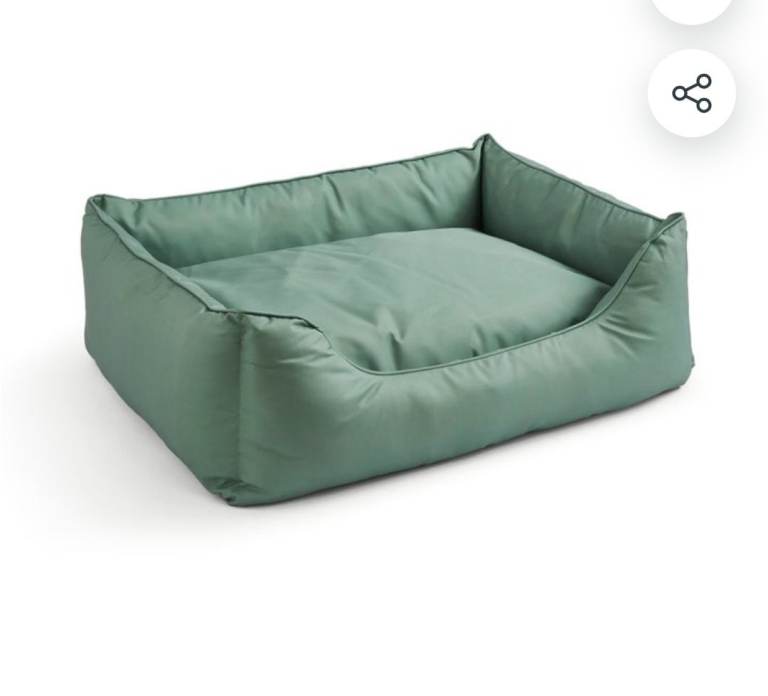 Waterproof washable dog bed green