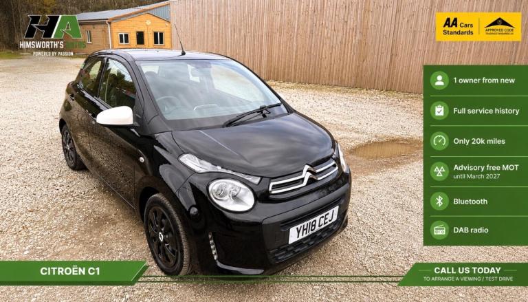 2018 Citroen C1 1.0 VTi Feel Edition Euro 6 5dr HATCHBACK Petrol Manual