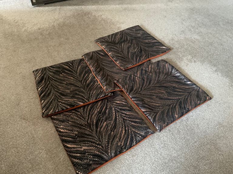 Five luxury cushion covers 