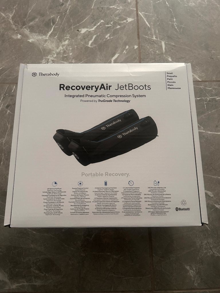 Therabody RecoveryAir JetBoots – Size Small: Brand New