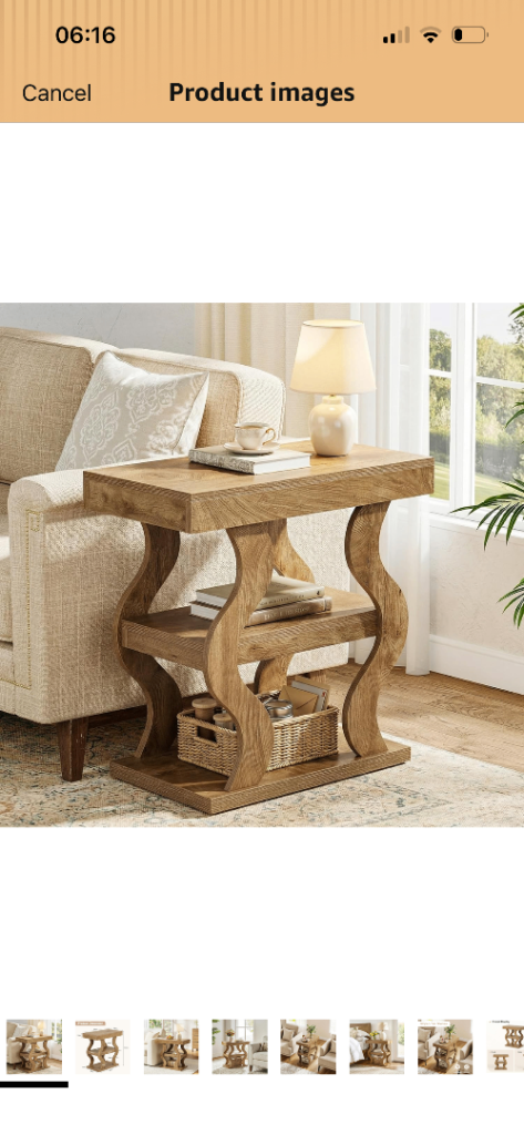Console Side Table with stylish Curves