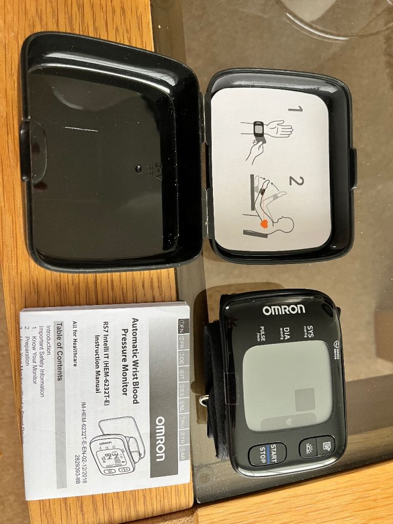 OMRON blood pressure wrist monitor 