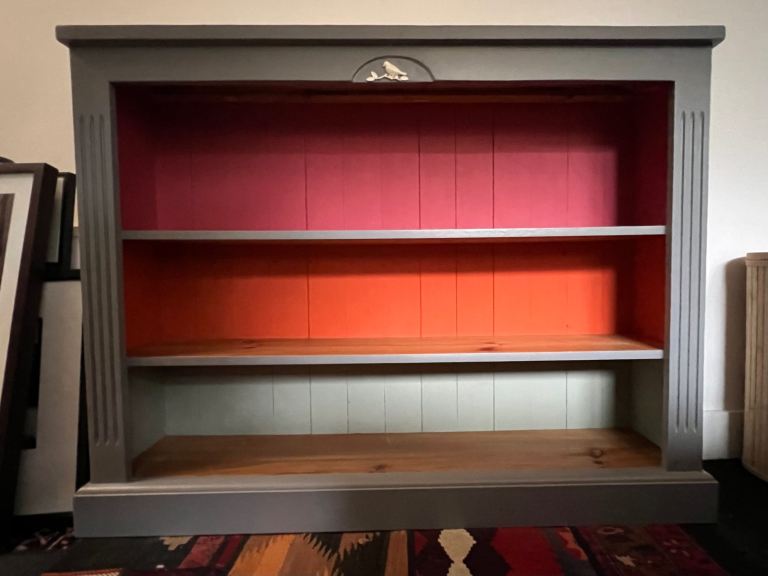 Solid wood bookcase