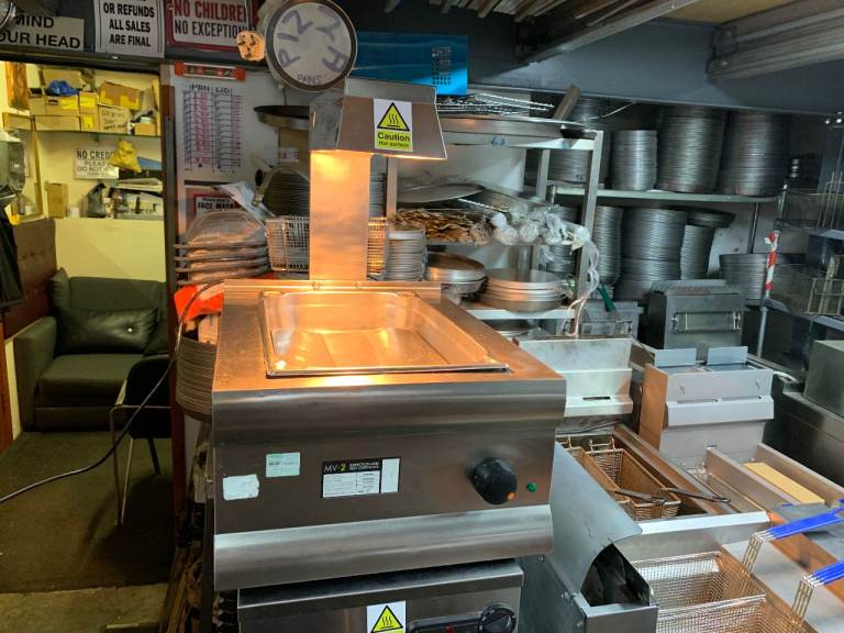 LINCAT USED CHIPS SCUTTLE CHIPS WARMER CATERING COMMERCIAL FAST FOOD TAKE AWAY RESTAURANT SHOP 