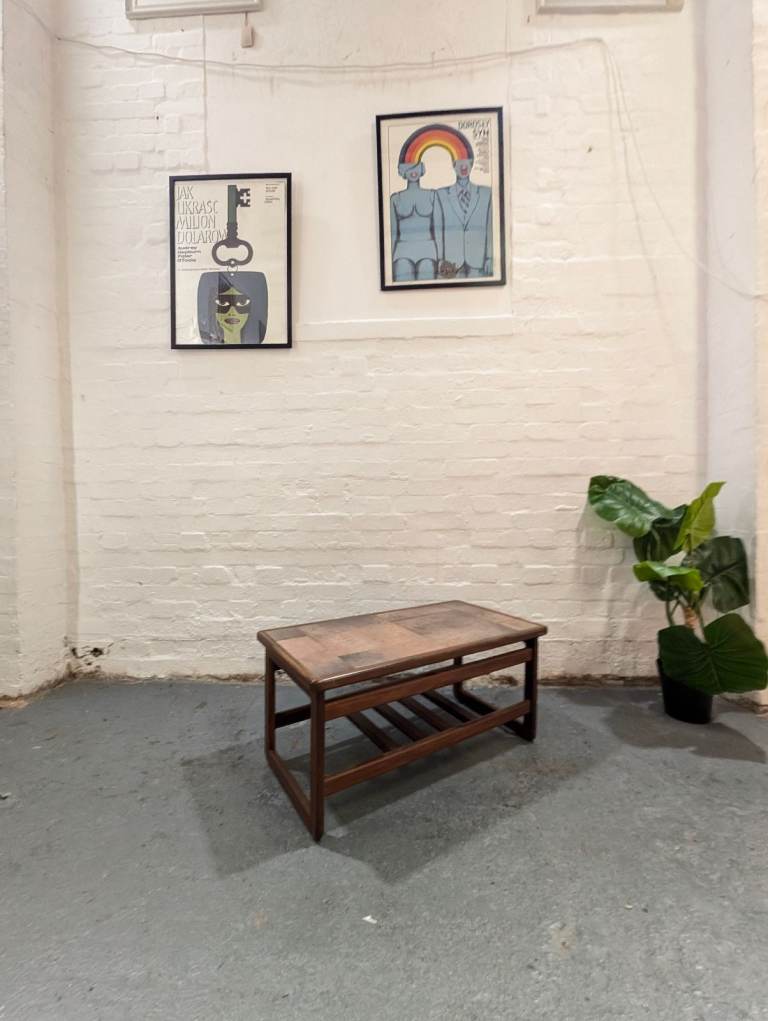 Danish Mid Century Teak Two Tier Coffee Table