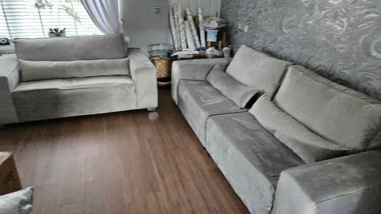  FREE MODULAR SILVER GREY 3 PLUS 2 SOFA 