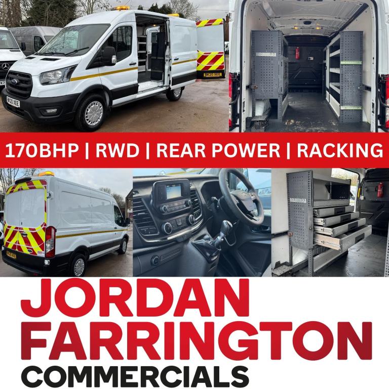 2020 20reg FORD TRANSIT 2.0 350 L2H2 RWD 170BHP EURO 6 WORKSHOP VAN WITH AIR-CON