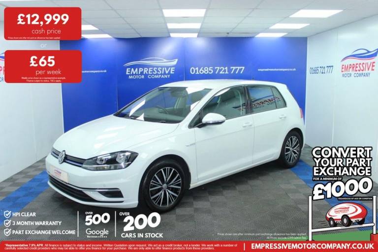 2019 19 VOLKSWAGEN GOLF 1.5 TSI EVO SE NAV HATCHBACK 5DR PETROL MANUAL EURO 6 (S