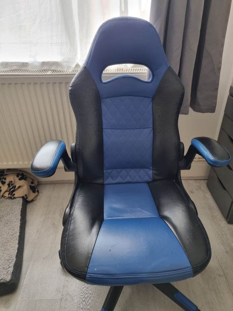 Blue and Black Gaming Chair 