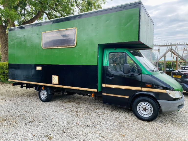 Mercedes Luton box converted van campervan motorhome