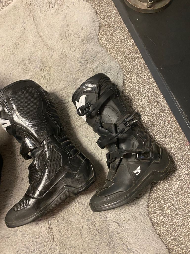 Dirtbike boots size 9 alpine star 