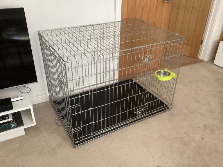 Large Galvanized dog crate 