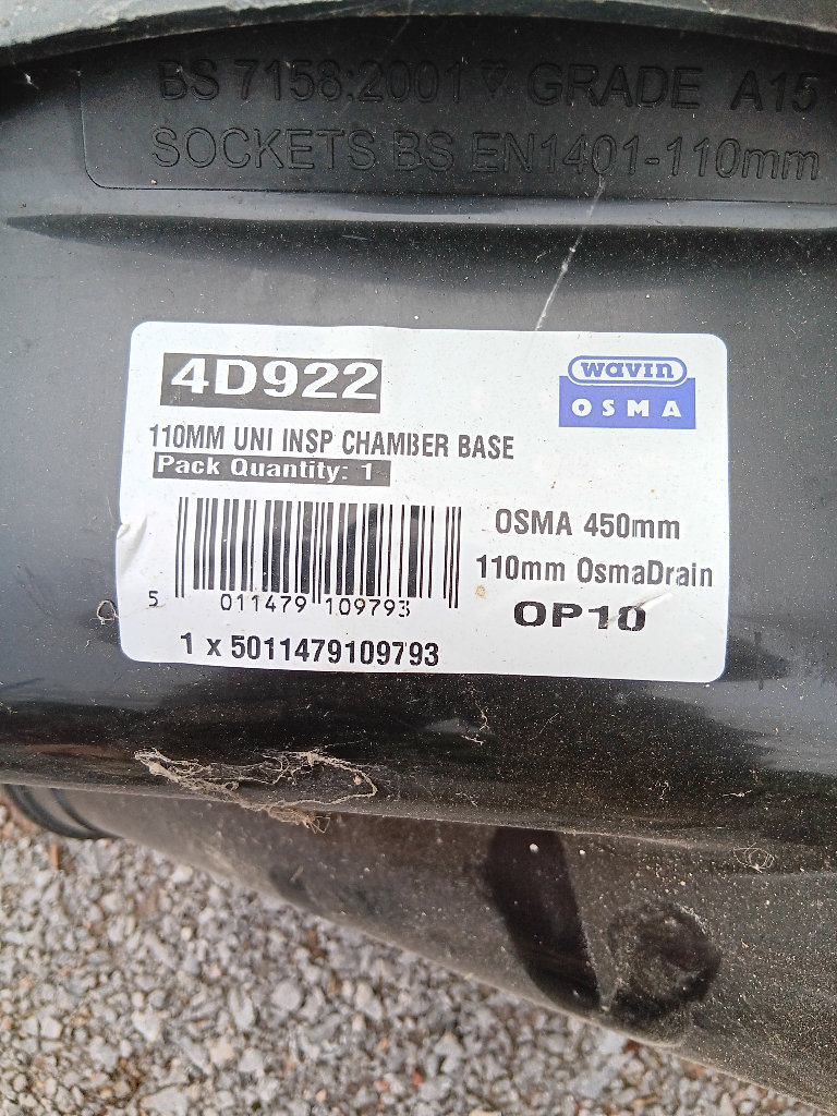 Osma,Wavin 450 chamber base