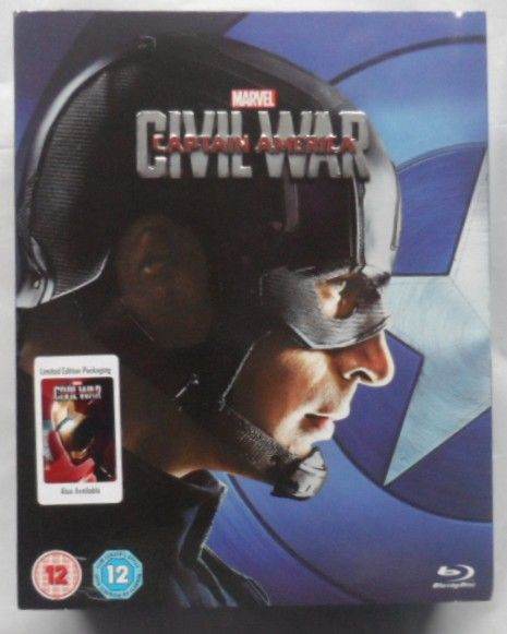 Marvel Captain America Civil War Blu-ray – Limited Edition, As Good As New