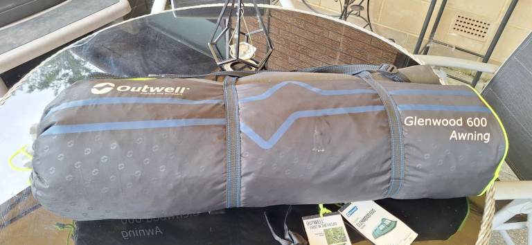 Outwell Glenwood 600 Awning – Grey, Good Condition