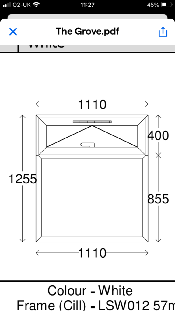 Double glazed window frosted