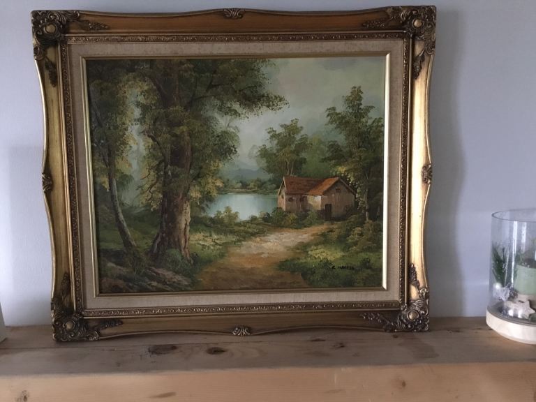 Vintage Oil painting by Colin Innes 1909-1982.