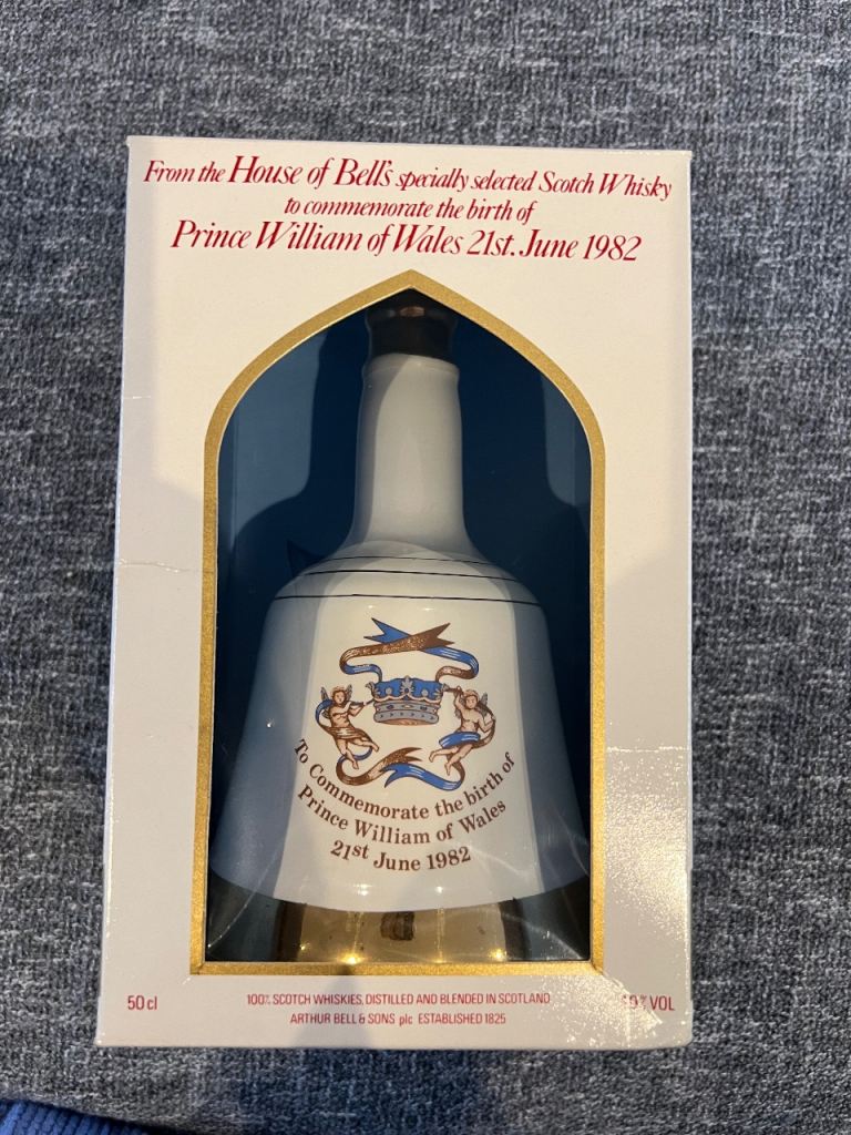 Bell's Scotch Whisky Decanter – Prince William 1982 Commemorative