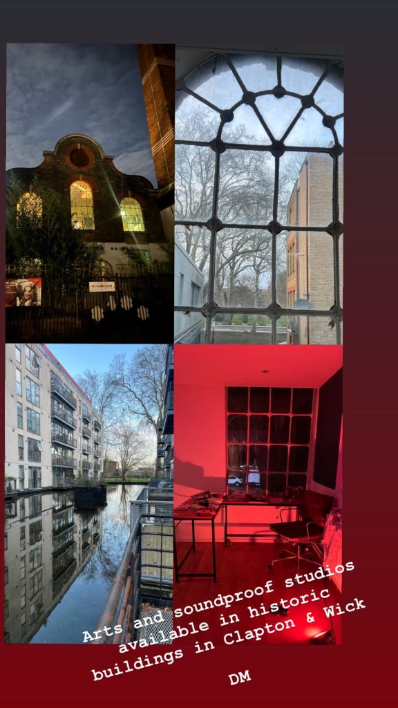 Art and soundproofed creative studios 