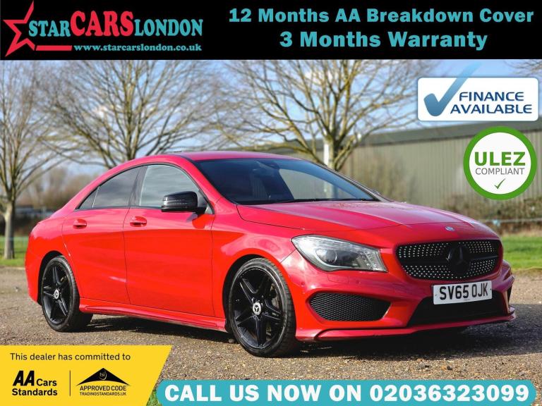 2015 Mercedes-Benz CLA 1.6 CLA180 AMG Sport Coupe 7G-DCT Euro 6 (s/s) 4dr SALOON Petrol Automatic