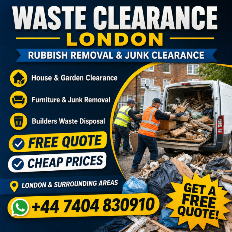 Waste Clearance London | Same Day Rubbish Removal | House, Garden & Builders Waste | Free Quote