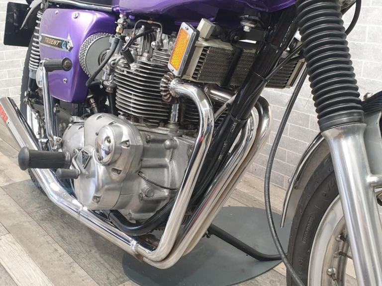 1973 TRIUMPH TRIDENT T150 Matching Numbers Piper 3-1 Exhaust TimeWarp Cafe Ra...