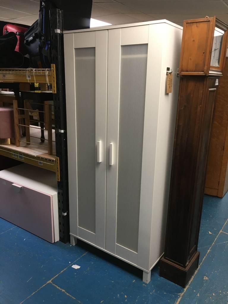 IKEA White Double Wardrobe TCL Reuse 106573