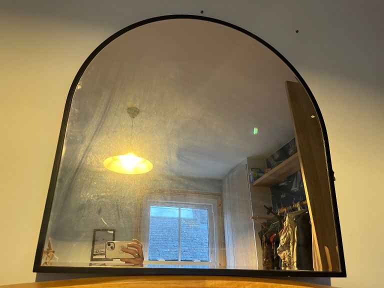 Large Wall / bathroom arched mirror