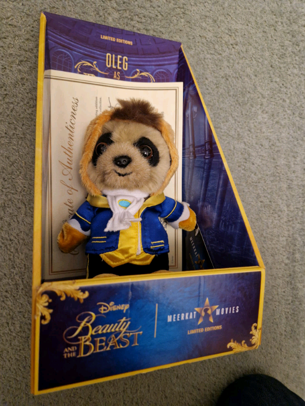 Oleg as The Beast Meerkat toy. New and boxed with certificate