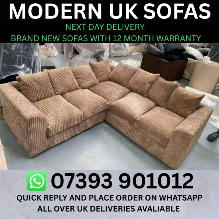 New design corner sofa here
