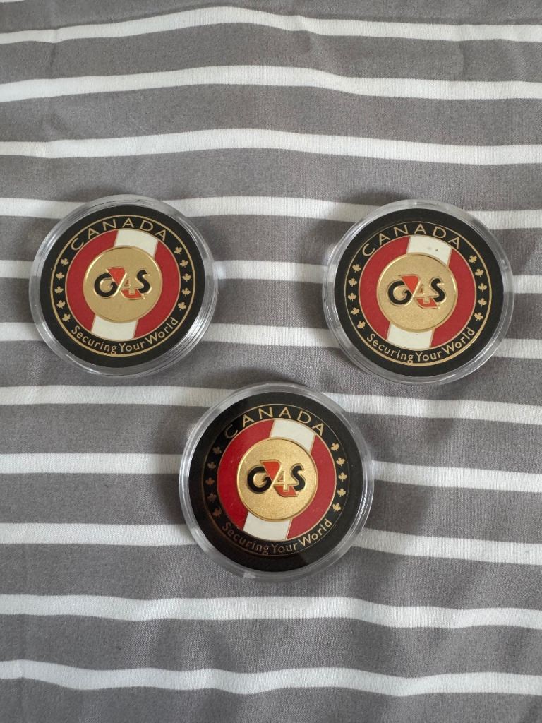 Set of 3 G4S Canada Challenge Coins – As New