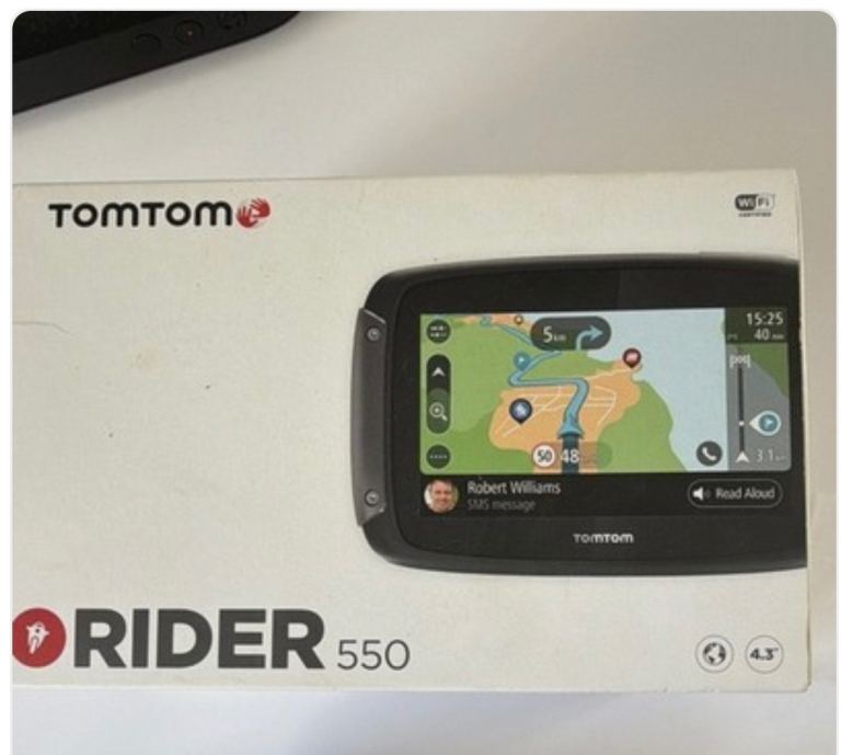TomTom Rider 550 Sat Nav for Motorbikes - Excellent Condition
