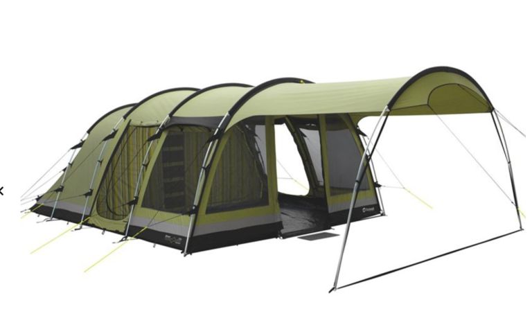 Outwell Bear Lake 6 Luxury Poly Cotton Tent 2 Bedroom, 6 Person. 