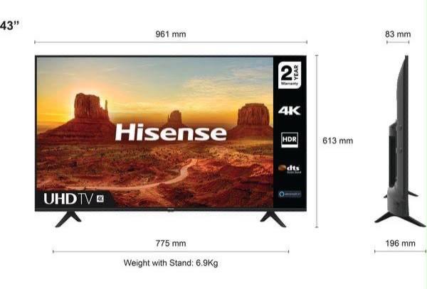 2 Smart tvs 4k UHD for 200£ good condition with brackets