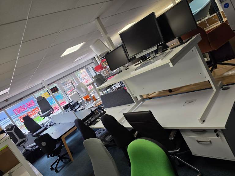 Office Furniture - Second hand desk, chairs, storage, filing cabinet, meeting room, sofa, table