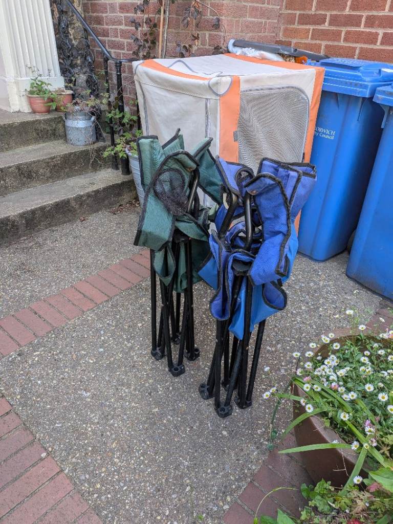 Two camping chairs 