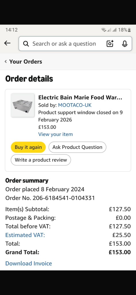 Bain Marie warmer