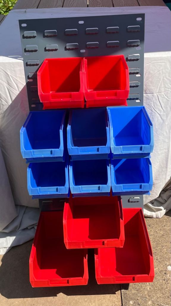 Barton storage tubs with Wall rack