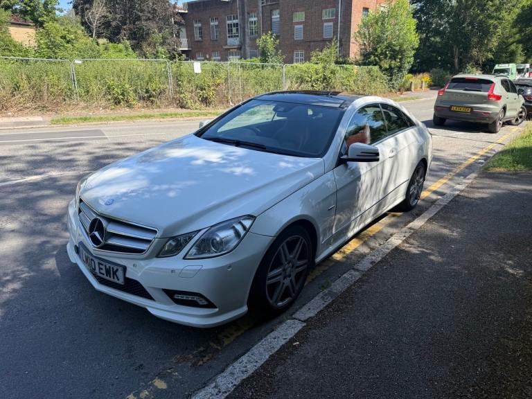 2010 MERCEDES BENZ E350 CLASS COUPE SPORT, 3.0L, DIESEL, NEW MOT, WHITE, AUTO