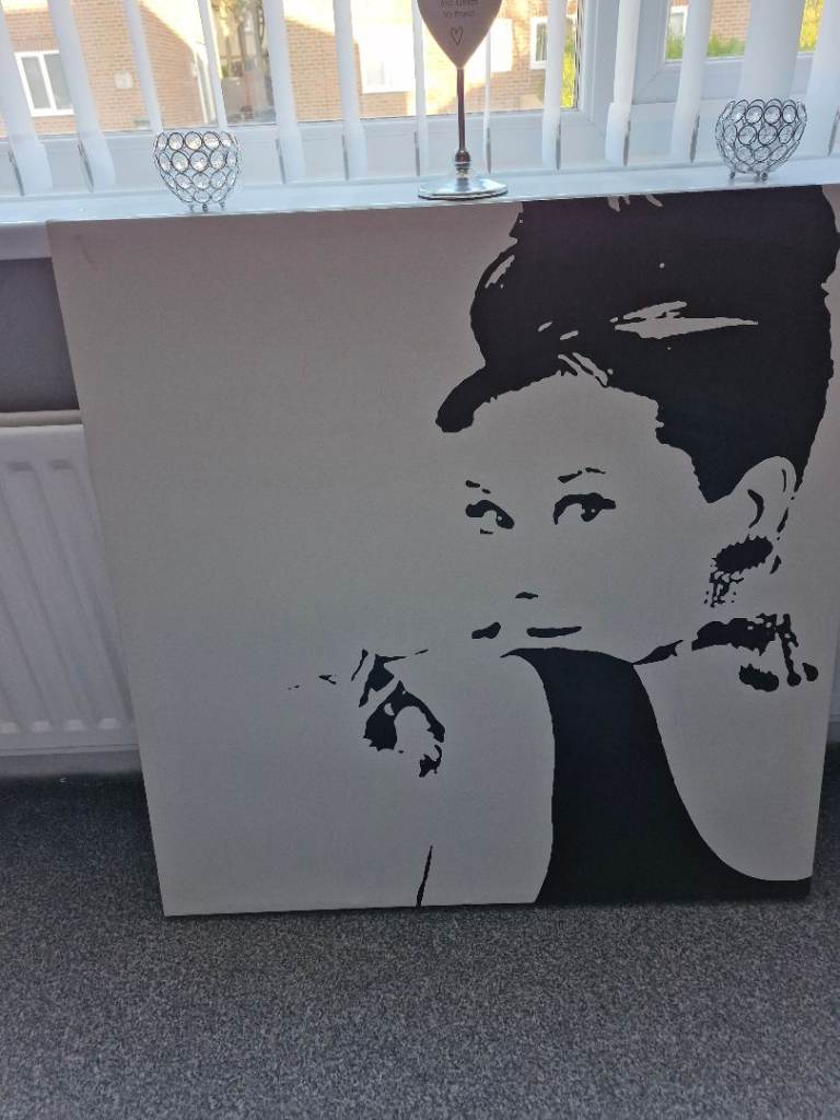 Large blackcand white Audrey Hepburn collection only