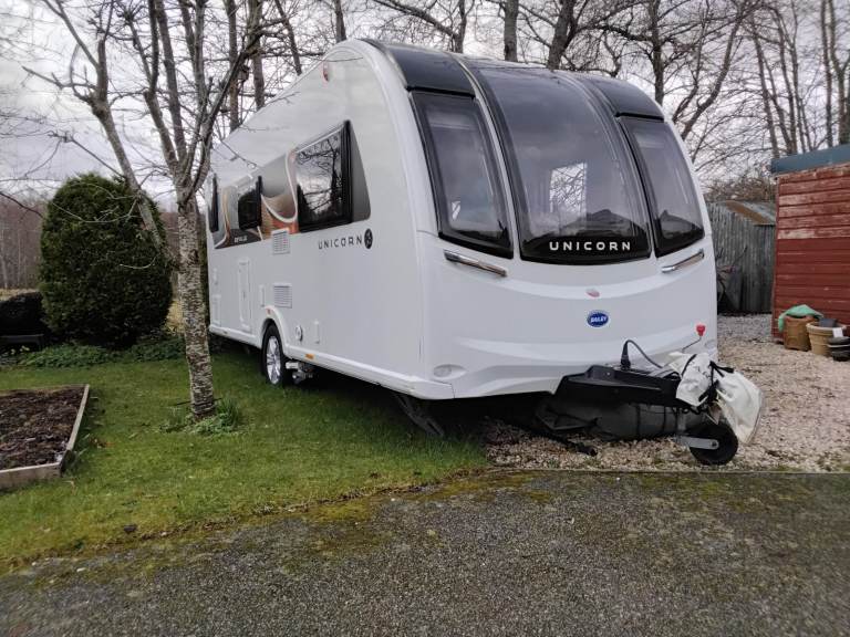 Stunning 2022 Bailey Unicorn Seville 5 Caravan, immaculate condition, full service history, extras