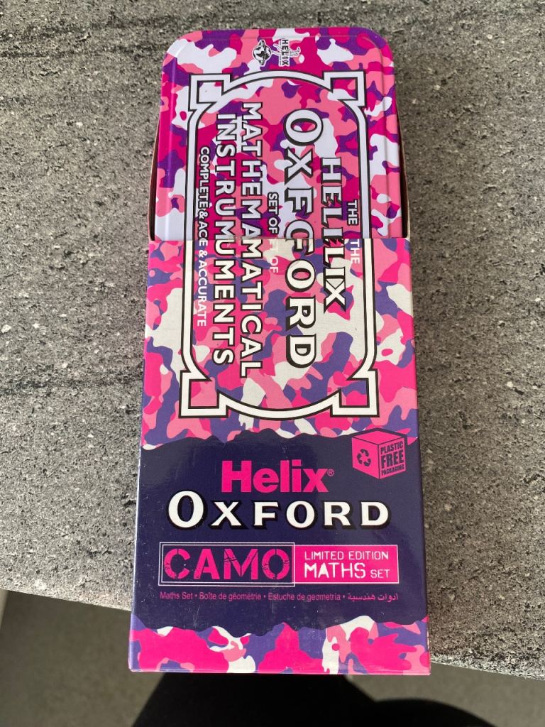 Helix Oxford Limited Edition CAMO Maths Set - New
