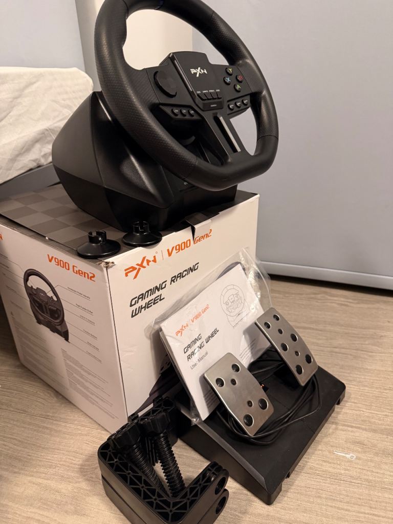 PXN V900 Gen 2 Racing Wheel + Pedals – Multi-Platform