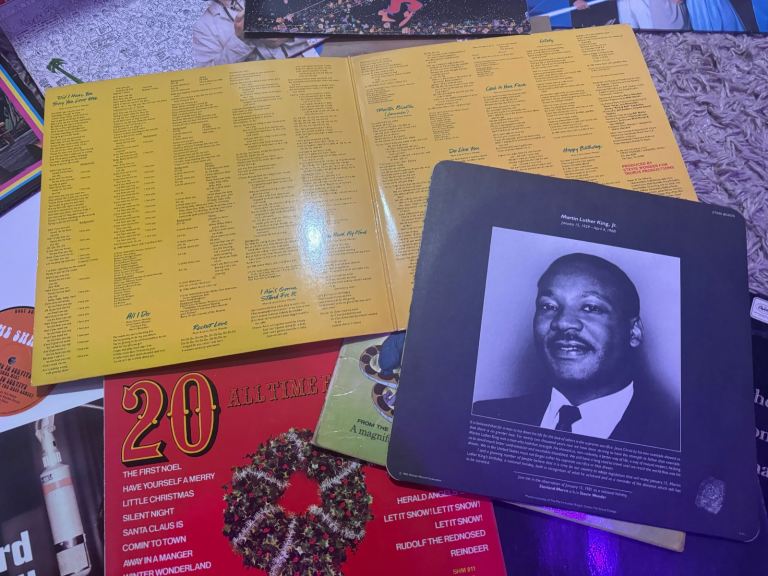 Vinyl Record collection + Box and Key 