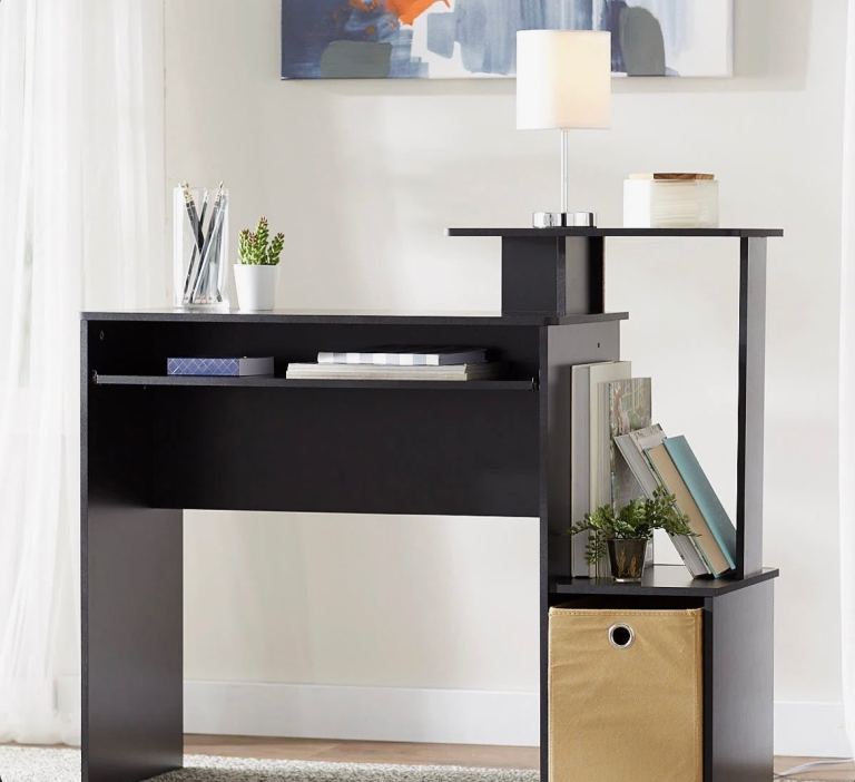 NEED GONE Home Office Computer Writing Desk w/ Storage Bin