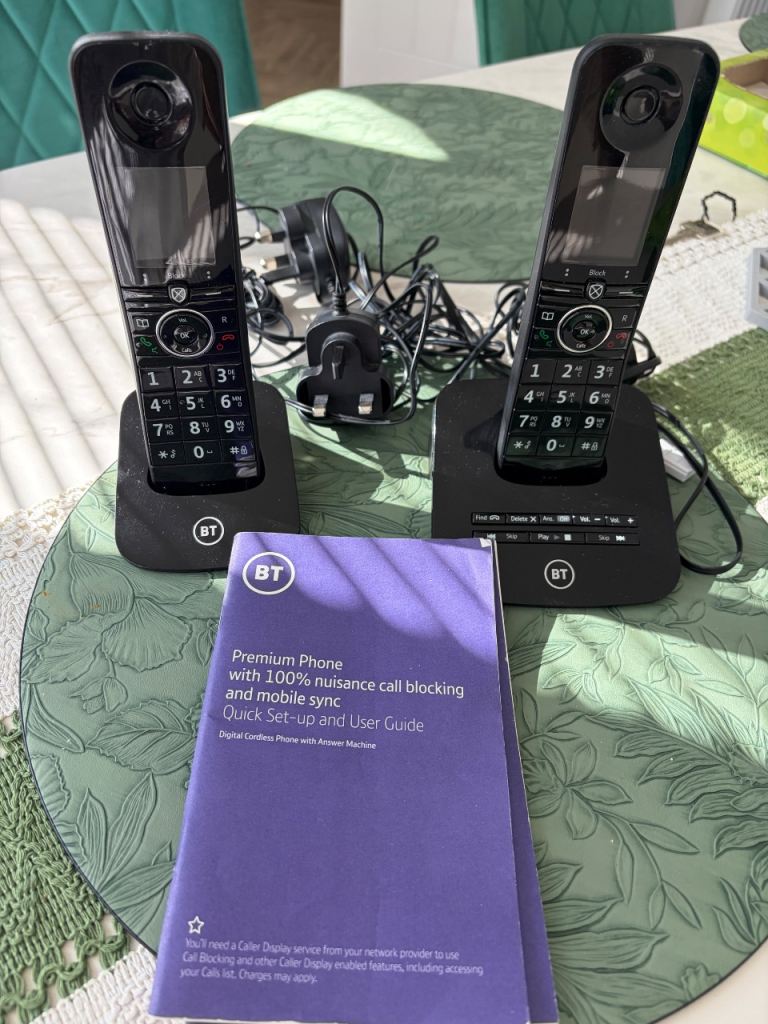 BT Premium Cordless Phones – Twin Set with Call Blocking