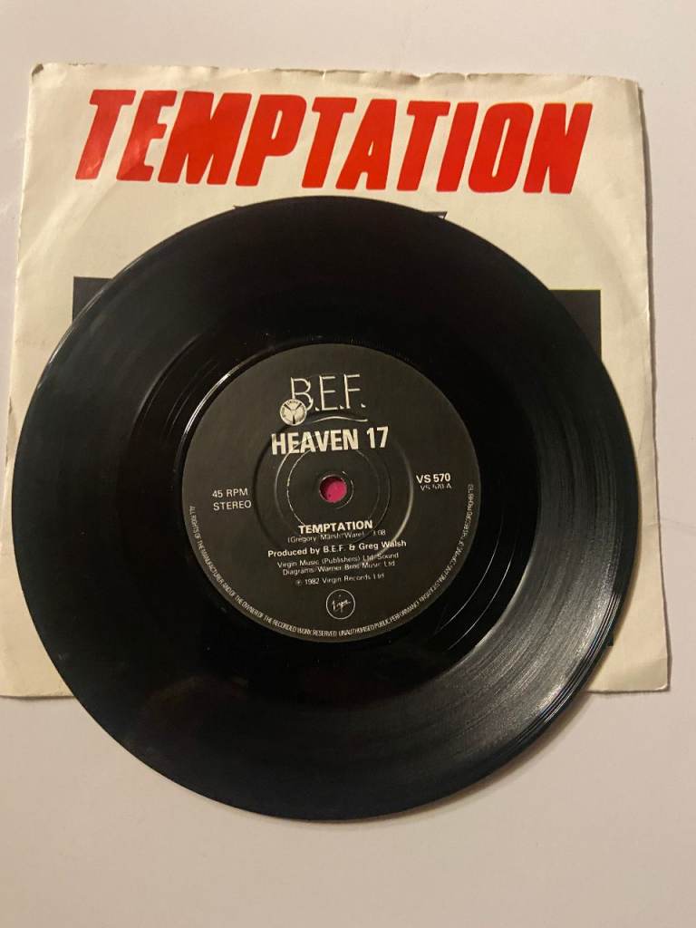 Heaven 17 Temptation 7" Vinyl Single - Good Condition